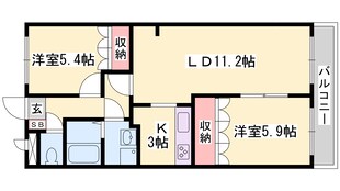 グランドールＡの物件間取画像